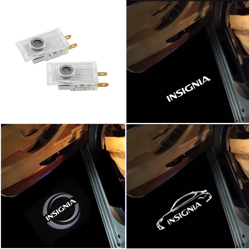 Luz LED do logotipo da porta do carro, laser HD, lâmpadas de boas-vindas para Opel Insignia, 2009-2016 2017 2018 2019 2020 2021 2022