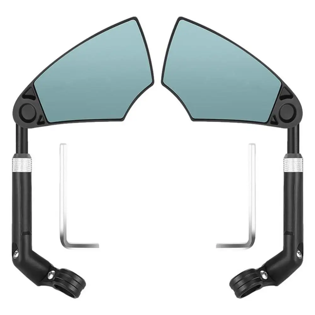 1pc Anti-Glare Handlebar Bike Mirror Bike Rear View Mirror 360 ° Angle Adjustable Ankle Bicycle Mirror For 0-1.97in