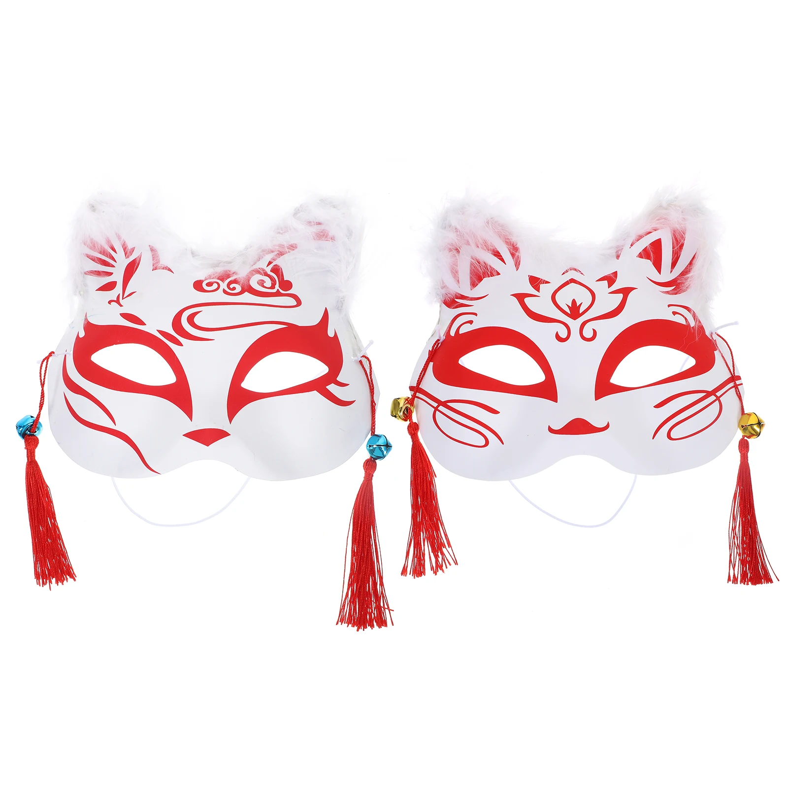 

2Pcs Fox Mask Masquerade Costume Accessories Halloween Video Game Party Supplies Animals Masks Cosplay Dress Up Theme Parties
