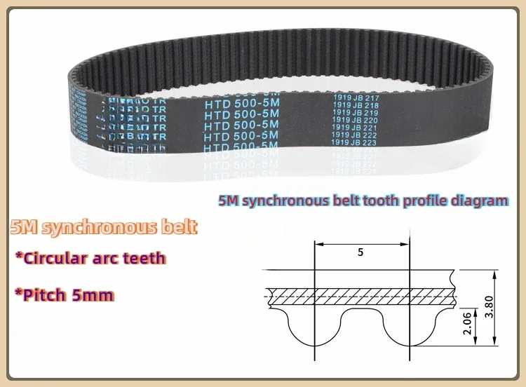 Synchronous belt-5M HTD270 275-5M HTD280 285 HTD290-5M 295 HTD300 305-5M 10mm/12mm/15mm/20mm/25mm/30mm/35mm/40mm/50mm drive belt