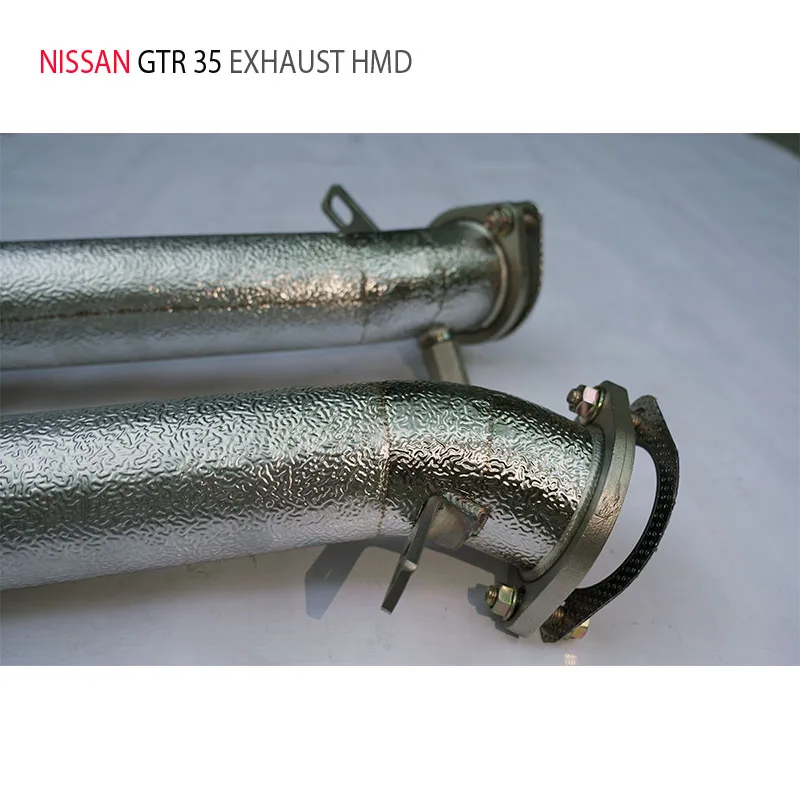 HMD Manifold Downpipe for Nissan GTR35 Car Accessories With Catalytic Converter Header Auto Modification Exhaust Manifold Gasket