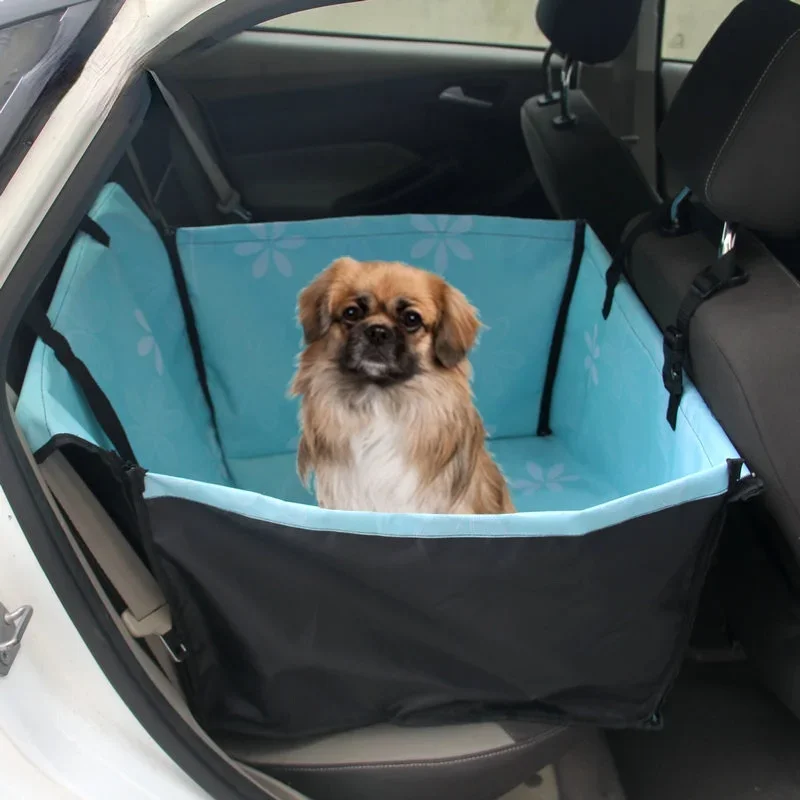 INS Pet Carriers Dog Car Seat Cover Carrying for Dogs Cats Mat Blanket Rear Back Hammock Protector Transportin Perro