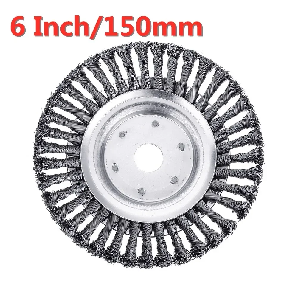 For Lawn Mower 6 inch Steel Wire Trimmer Head Grass Brush Cutter Dust Removal Grass Plate Rotary Edge Head