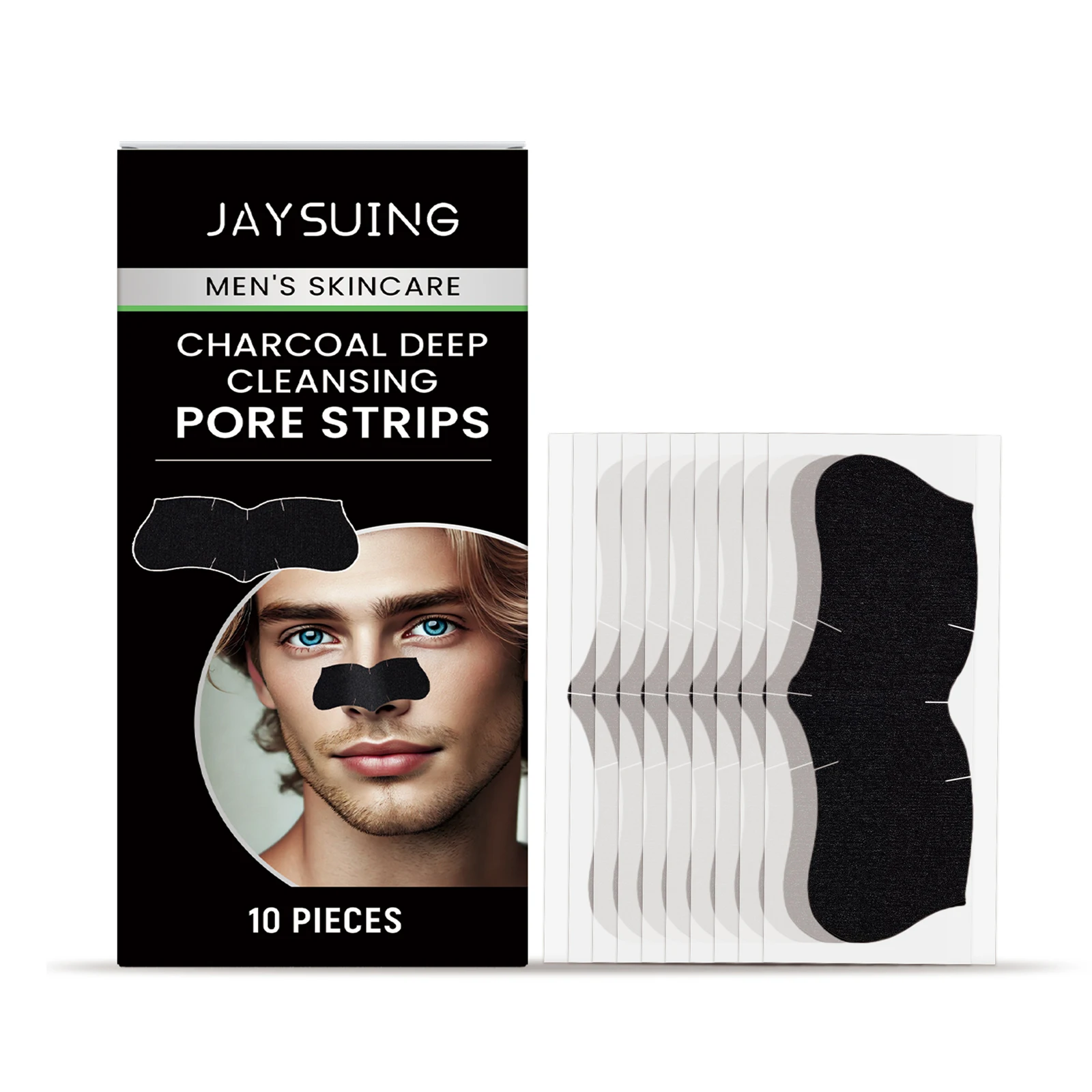 

Jaysuing Men Blackhead Pore Patch For Pore Cleansing Gentle And NonTight Facial Oil Control To Reduce Acne