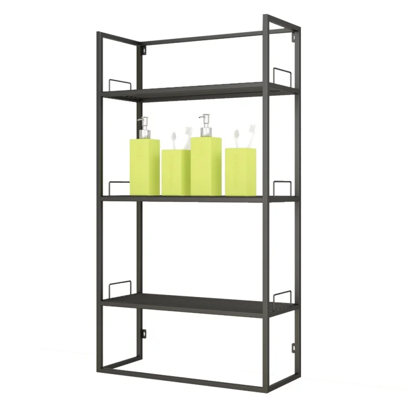 custom.Custom beauty supply shop shelves metal black supermarket nail polish wall rack display for retail store