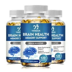 Brain Health Supplement Nootropic Capsules for Focus, Memory & Clarity Support Nootropic Booster Stress & Mood Support