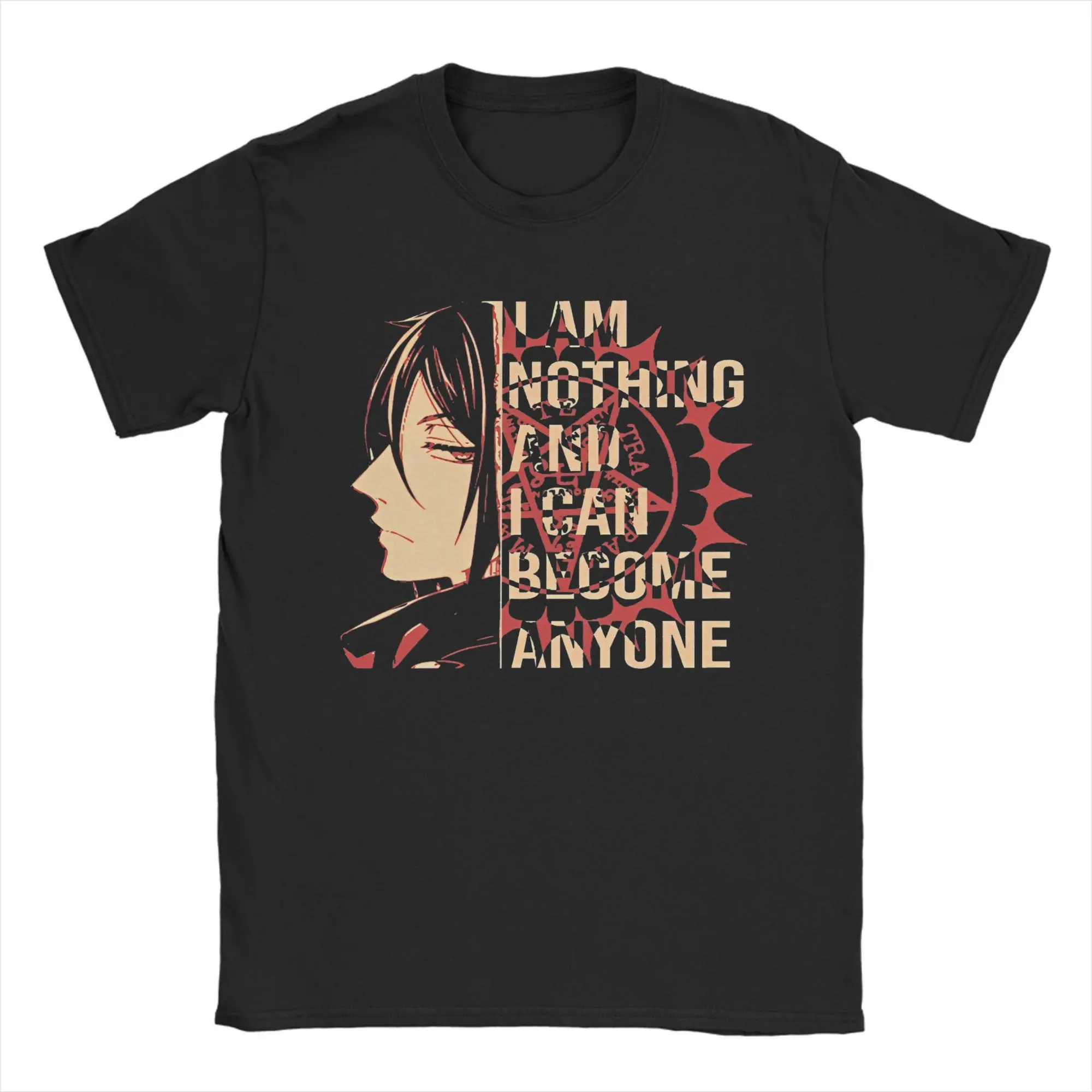 Black Butler Sebastian Outfit Unisex T-Shirt T-Shirt aus reiner Baumwolle Grafik bedruckte T-Shirt-Kleidung