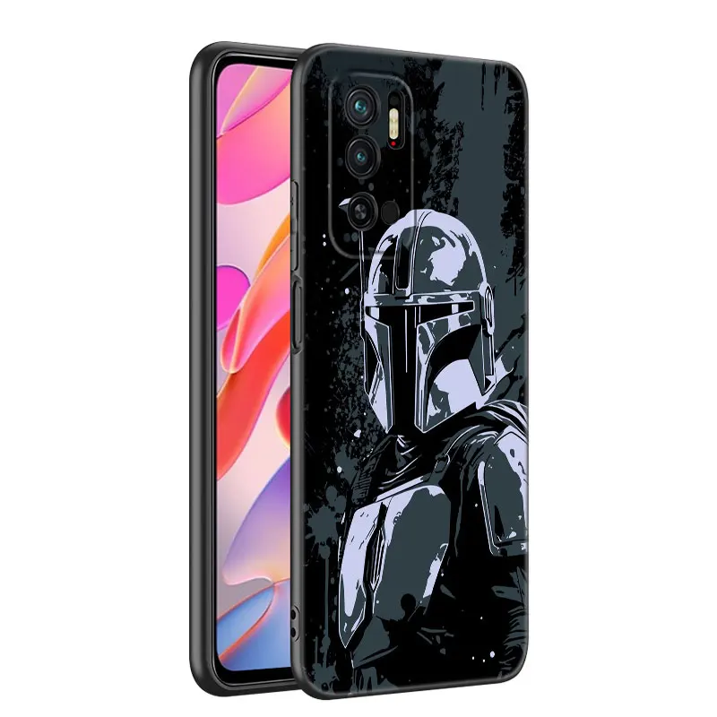 The M-Mandalorian Black Silicone Phone Case For Xiaomi Mi 9 SE 8 10T 11 12 13 Lite 9T 11T 12S 12T 13T 14 Pro 5G NE 11i 12X