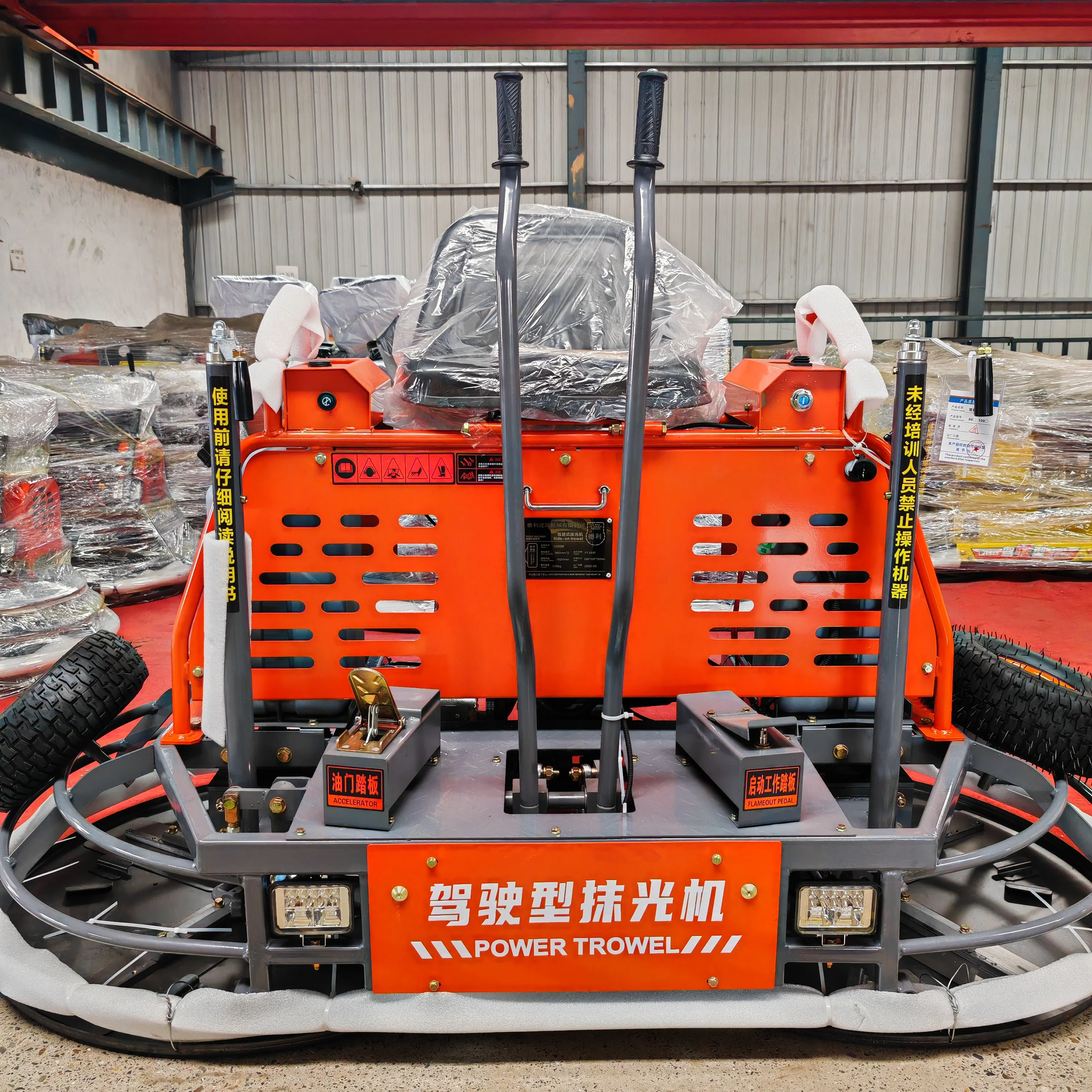 New Good Price 800mm Diameter Ride-on Engine Concrete Finishing Power Trowel Stable Quality 1 Year Warranty