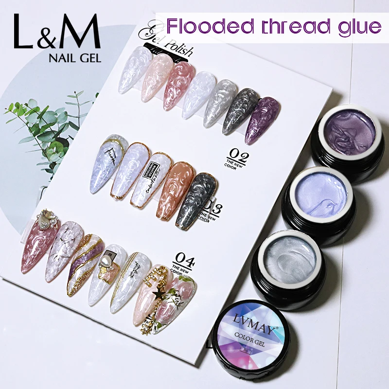 Thread Gel Nail Polish 8g Semi Permanent Varnish Nail Art All for Manicure Need UV LED lamp Base Top coat Nails Gel Polish