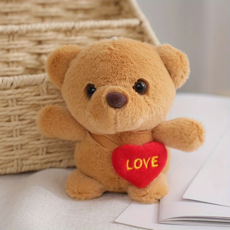4.7inch Valentine\'s Day Animal Doll Love Bear Dolls Small Bag Pendants Plush Toys