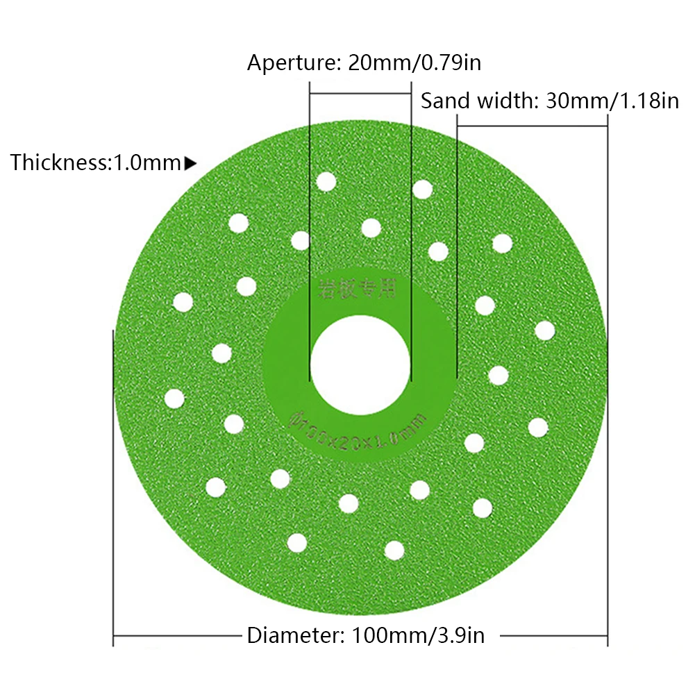 100/115/125mm Diamond Cutting Disc for Glass, Marble, Ceramic Tile, Jade & Crystal Grinding Wheel Glass Cutting Sheet - view 6