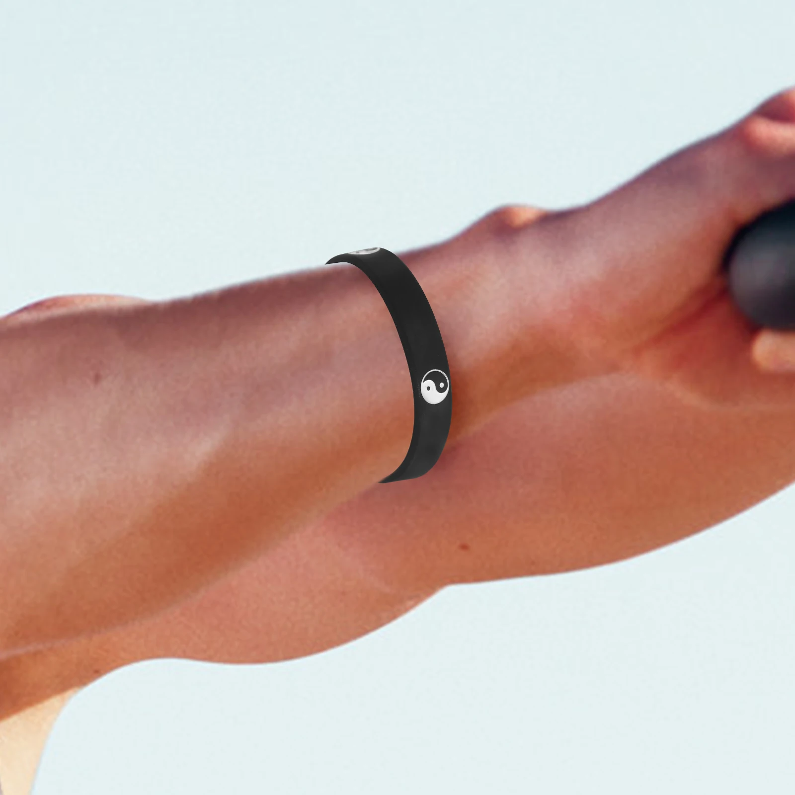 

2pcs Silicone Bracelets Rubber Wristbands Chinese Style Unique Design Mysterious Charm Fashion Accessories Gift For