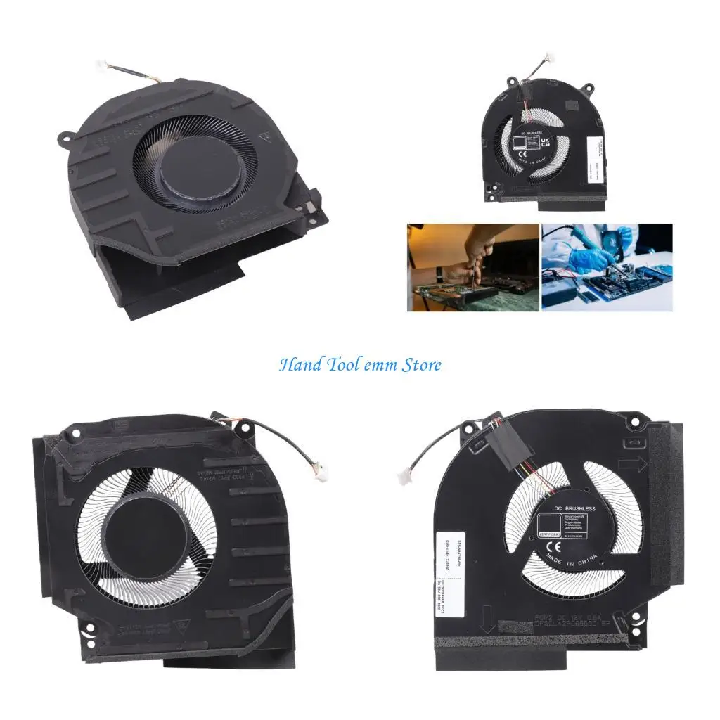 

H37F Сменный охлаждающий вентилятор для процессора и графического процессора, рассеивание тепла для 16-R 12 В MG75091V1-C180-S9A