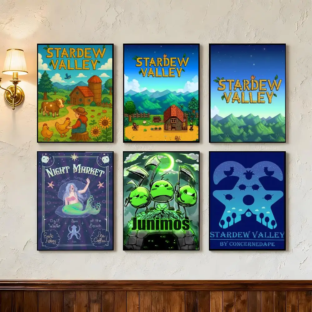 Game Stardew Valley Poster Wall Art Poster Prints Home Wall Decor Gift for Living Room, Bedroom Bar & Parlor