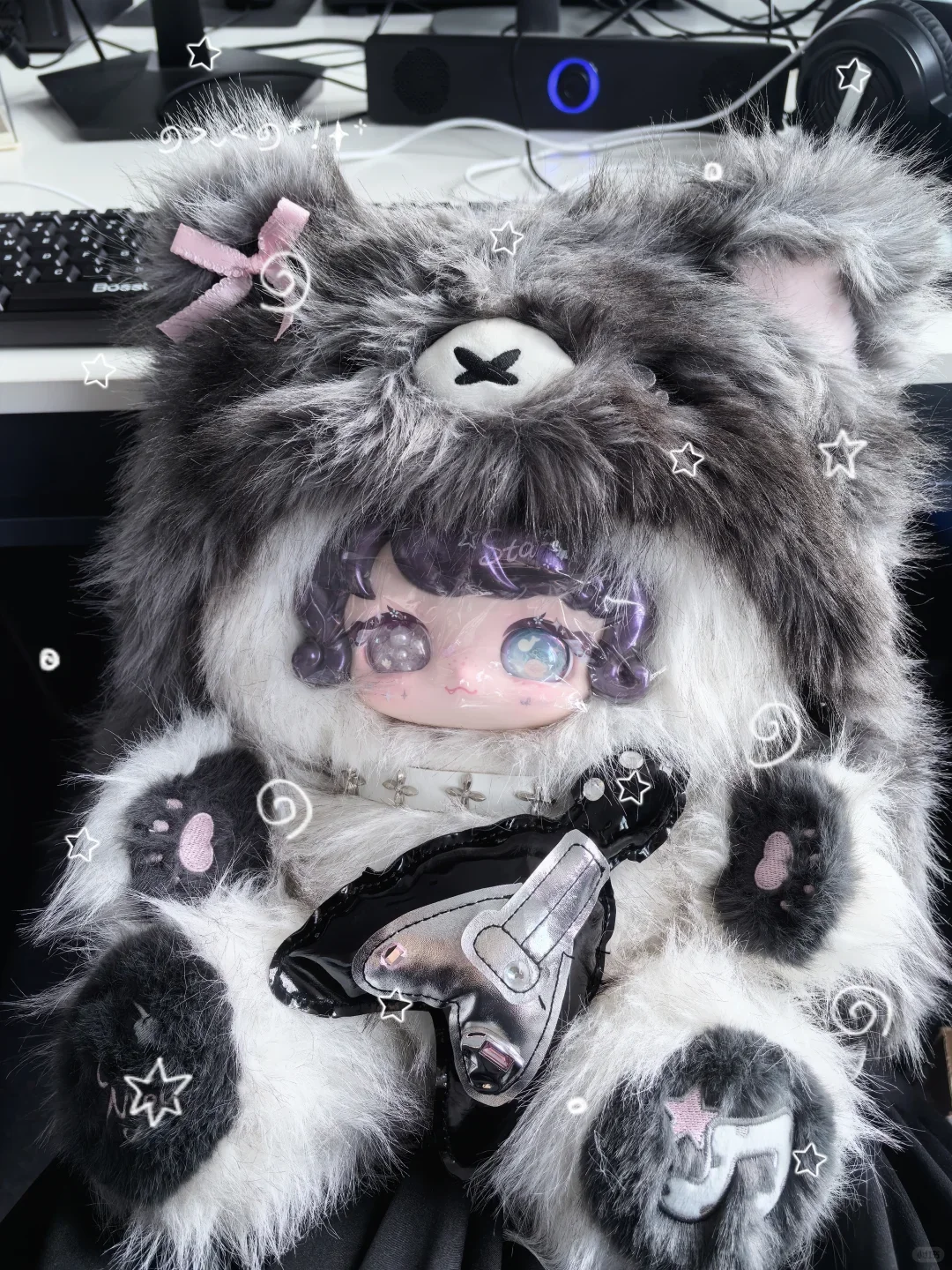 Genuine Tutu Kunmi Hug Ababe 800% Size Blind Box Kawaii Figure Desktop Ornament Room Decoration Toys Holiday Gifts for Friend