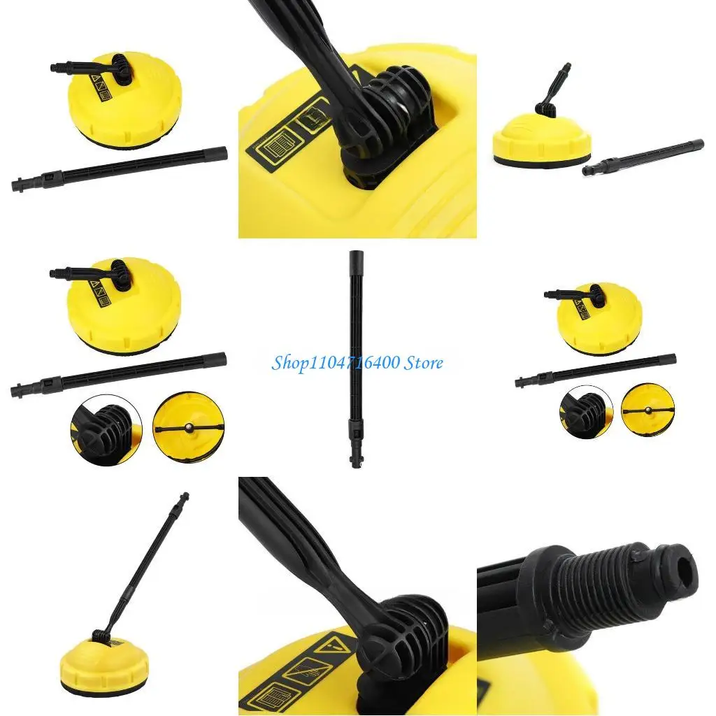 

y1gd Surfaces Cleaner Attachment for Pressure Washers Car Washing Rotary Round Brush For K2 K3 K4