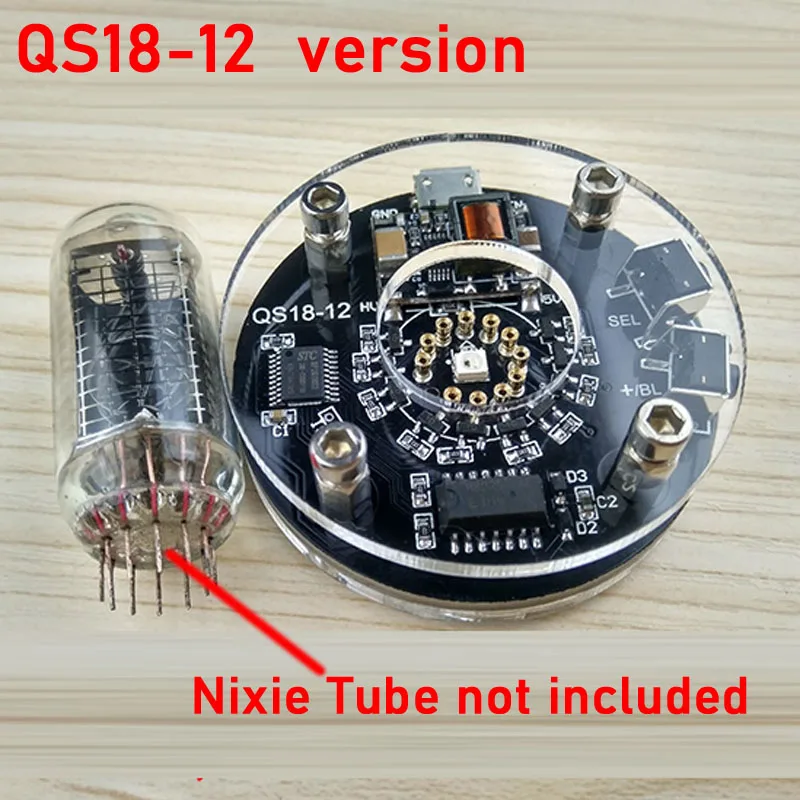 Base per orologio a tubo singolo Nixie per QS30-1 IN12 IN14 IN18 QS18-12 QS27-1 IN8 IN-8-2 Z568M tubo luminoso tubo digitale Nixie