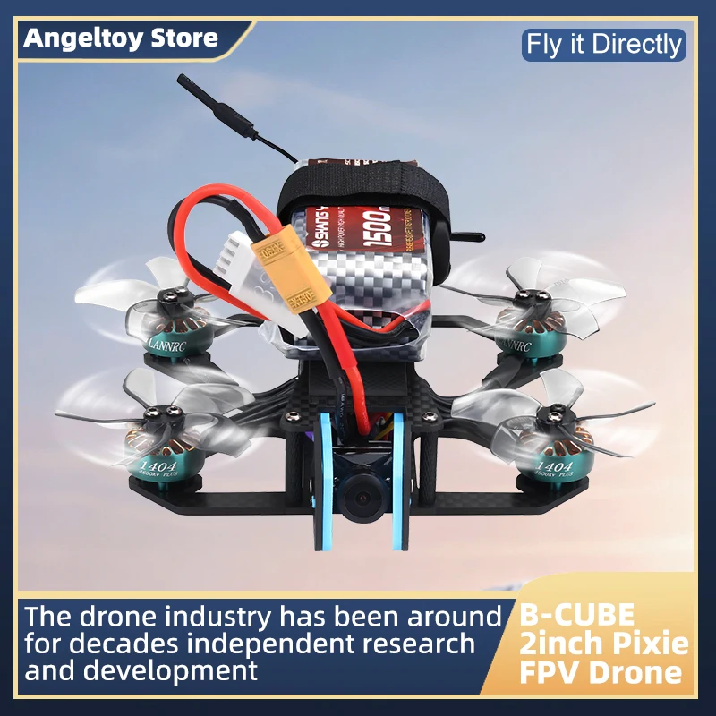 B-CUBE 2inch Pixie FPV Drone Frame Kit Carbon Fiber Racing Drone Quadcopter INAV Beatflight F722 NOXE Ardupilot Flight Control