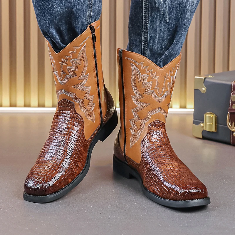 Bottes de cowboy pour hommes, - Men Shoes Classic avis et prix