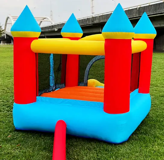 Afbeelding 6: Mini Opblaasbaar Springkasteel voor Kinderen Indoor Mini Springkasteel Thuisgebruik Glijbaan Grensoverschrijdend Springkasteel Springhuis