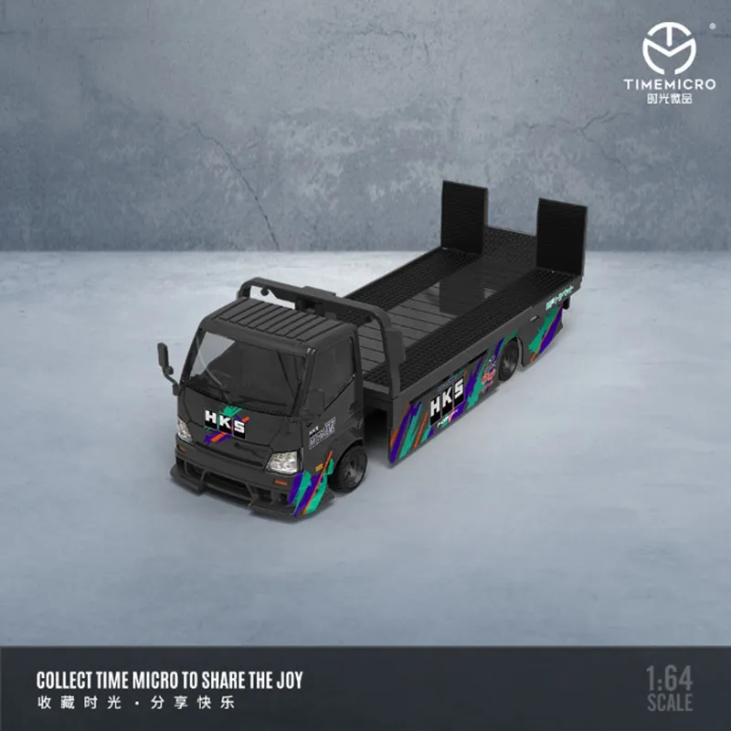 

TimeMicro 1:64 H300 Flatbed Transport Trailer Painting Diecast Alloy Model Car Static Decoration Collectibles Gift Toys