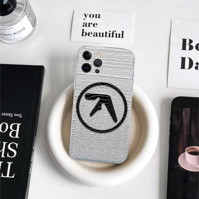 Aphex T-Twin Symbol Logo Phone Case For iPhone 16 15 14 11 12 13 Mini Pro XS Max Cover 6 7 8 Plus X Funda Shell