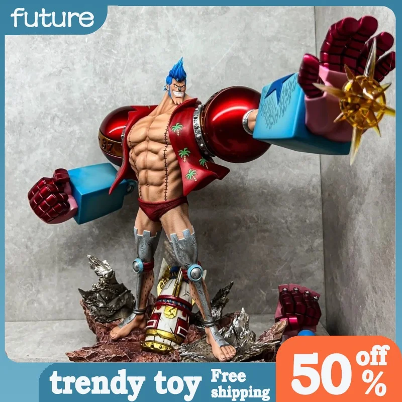 

New One Piece Franky Action Figure Straw Hat Crew Resonance Series Anime Peripheral Desktop Ornament Collectible For Anime Fans