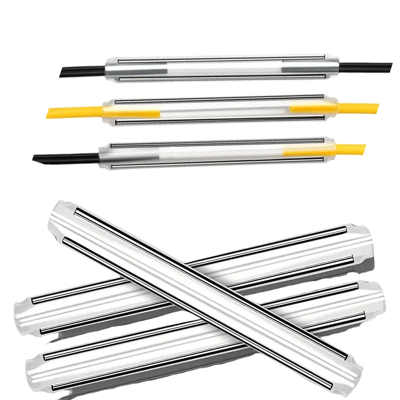 

500 шт., термоусадочная трубка из двойного игольчатого волокна, 60 мм, защитная трубка для сращивания волокон FTTH