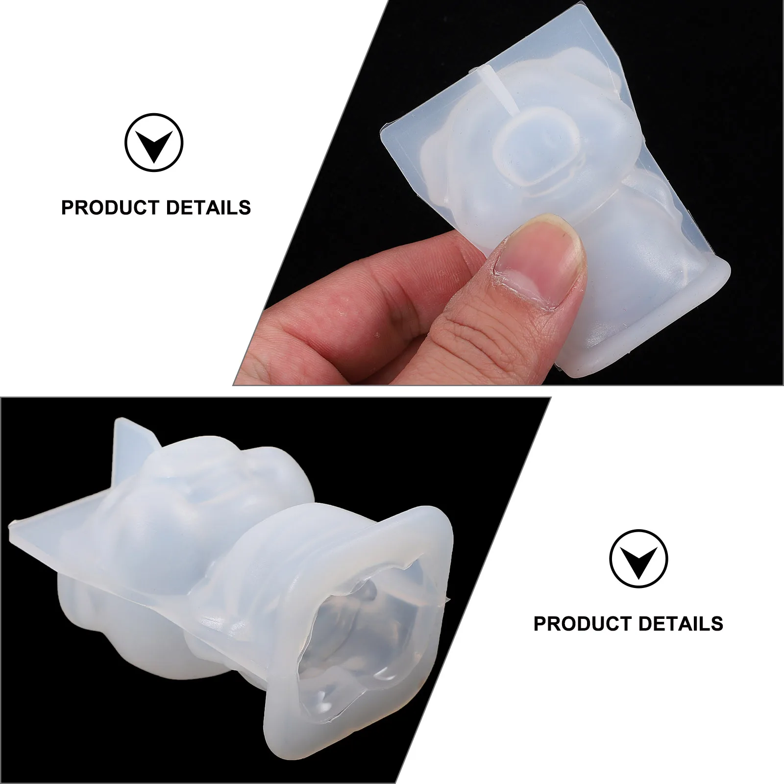 

2pcs 3D Pig Molds Diy Silicone Molds Animal Casting Ornament Making Kit Durable Heat Resistant Creative Home Decor Crafts Kids