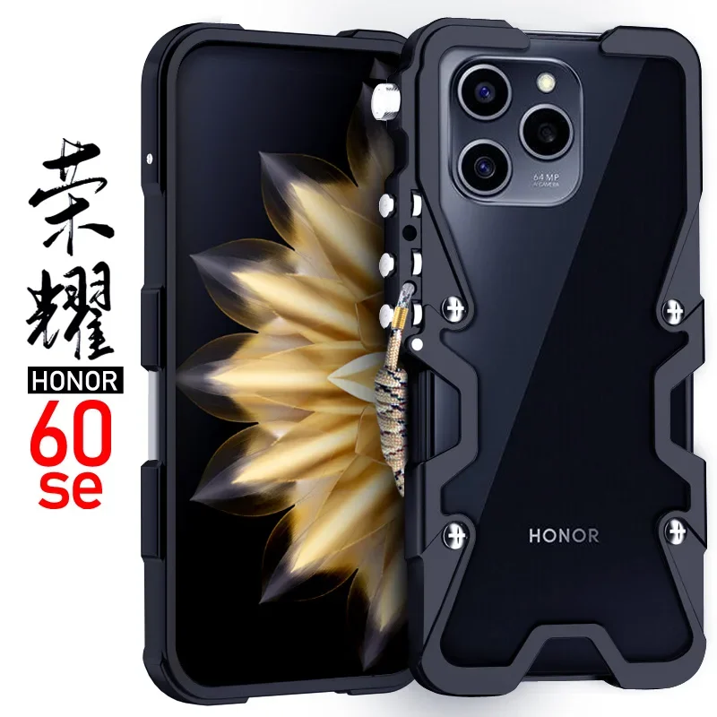 

Новинка! Бронированные металлические алюминиевые чехлы для телефонов, бампер для Honor 70 Honor 70 Pro SE, чехол механический с черепом ручной работы