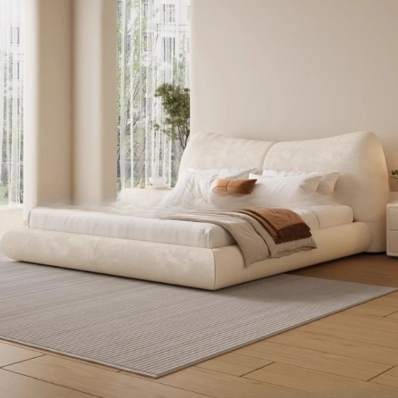 

Tatami Bedroom Bed Princess Sleeping Safe Sofa Floor Tatami European Bed Double Modern Letto Matrimoniale Lounge Suite Furniture