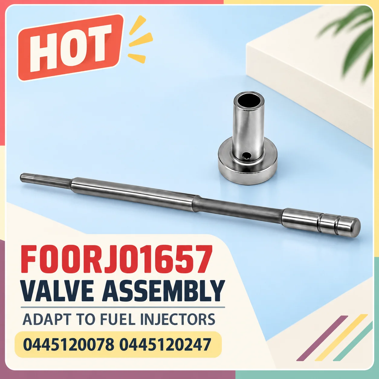 ​Diesel Injector Repair Valve Assembly F00RJ01657, Matching Injectors 0445120395 00986AD1014 0445B29547 0445120430.LI0730