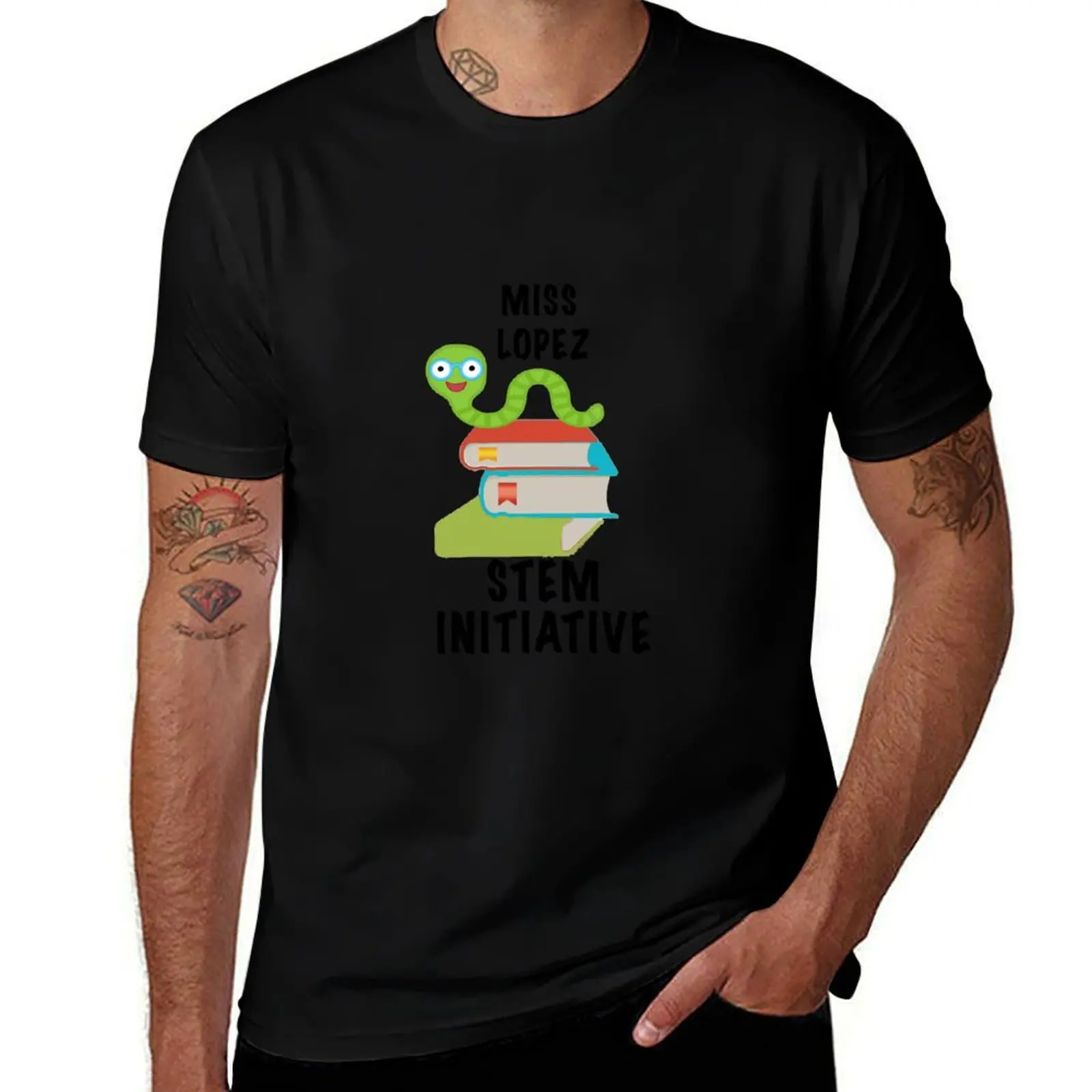 

Miss Lopez STEM Initiative Sticker T-Shirt man t shirts high quality luxury brand t shirts for man pack cotton T-Shirt
