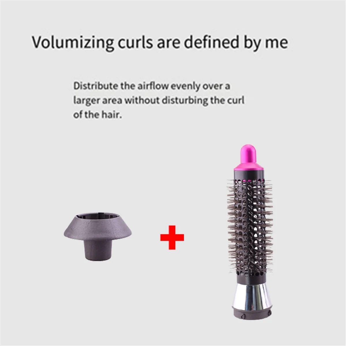 ABBR 38MM Cilindro Pente para Laifen Secador de Cabelo Acessórios para Capô de Vento Acessórios para Bico de Ar Rosa Vermelho