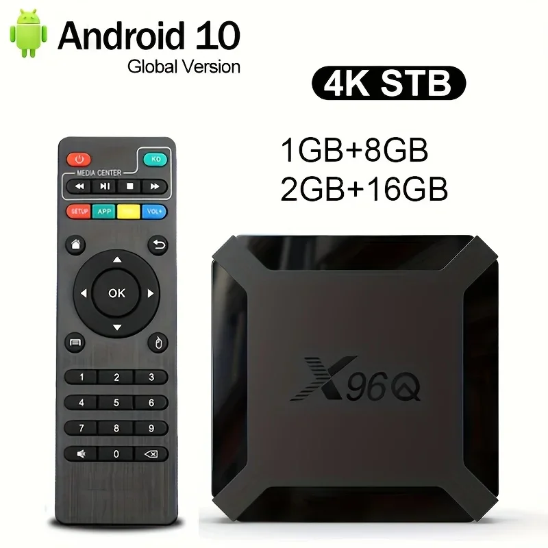 Android10 için akıllı TV kutusu q 2.4 Allwinner H313 Quad Core CPU akış medya oyuncular 4K G WiFi ab tak TV önek