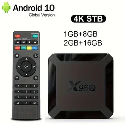 Android10 için akıllı TV kutusu q 2.4 Allwinner H313 Quad Core CPU akış medya oyuncular 4K G WiFi ab tak TV önek