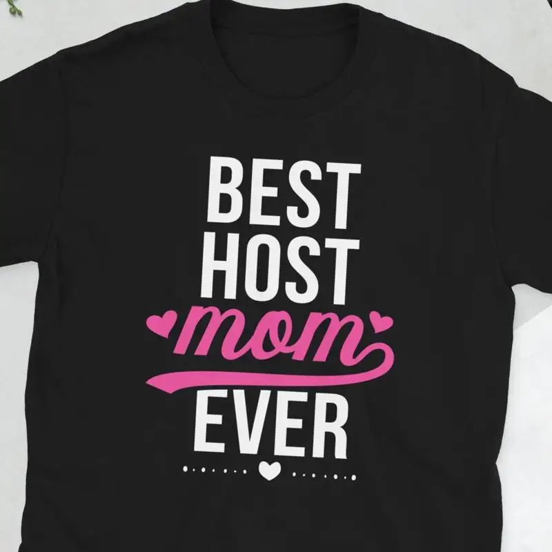 

Зарубежная футболка Best Host Mom Mother Family