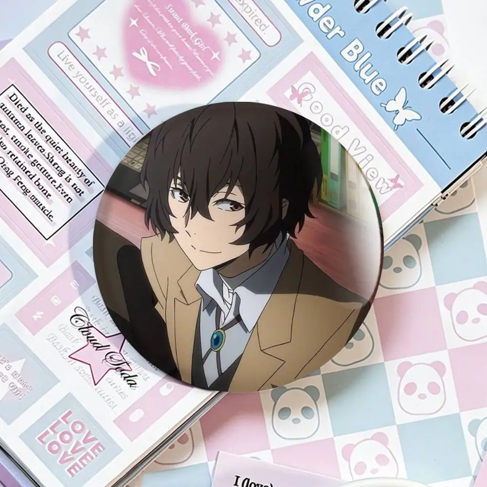 Dazai Osamu Anime Bungo Stray Dogs Abzeichen 25 32 44 58 75 mm Rund Fans Sammler Freunde Geschenke Brosche Souvenir – Detail 14