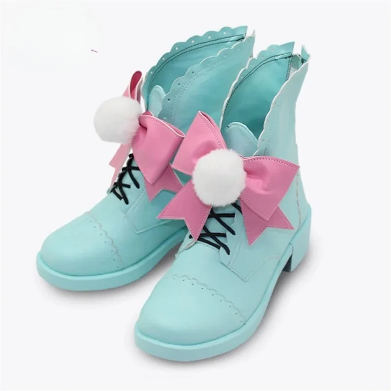 CIS Twisted Wonderland Rabbit Costume Silver Epel Felmier Deuce Spade Cosplay Shoes Halloween Christmas Handmade Anime Footwear