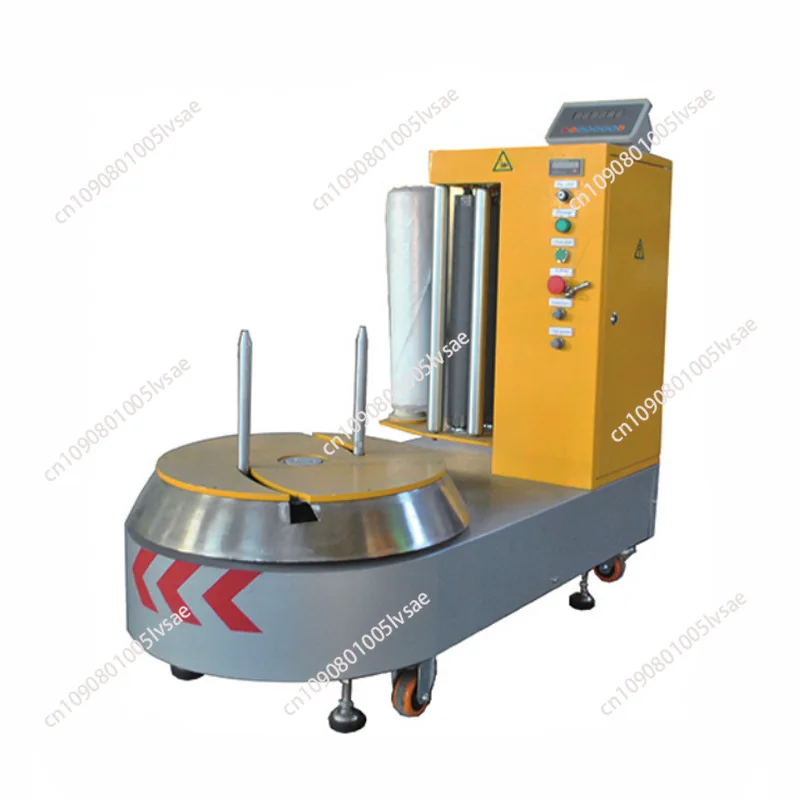 Small carton winding film binding machine, airport station luggage winding , intelligent electric automatic winding machine