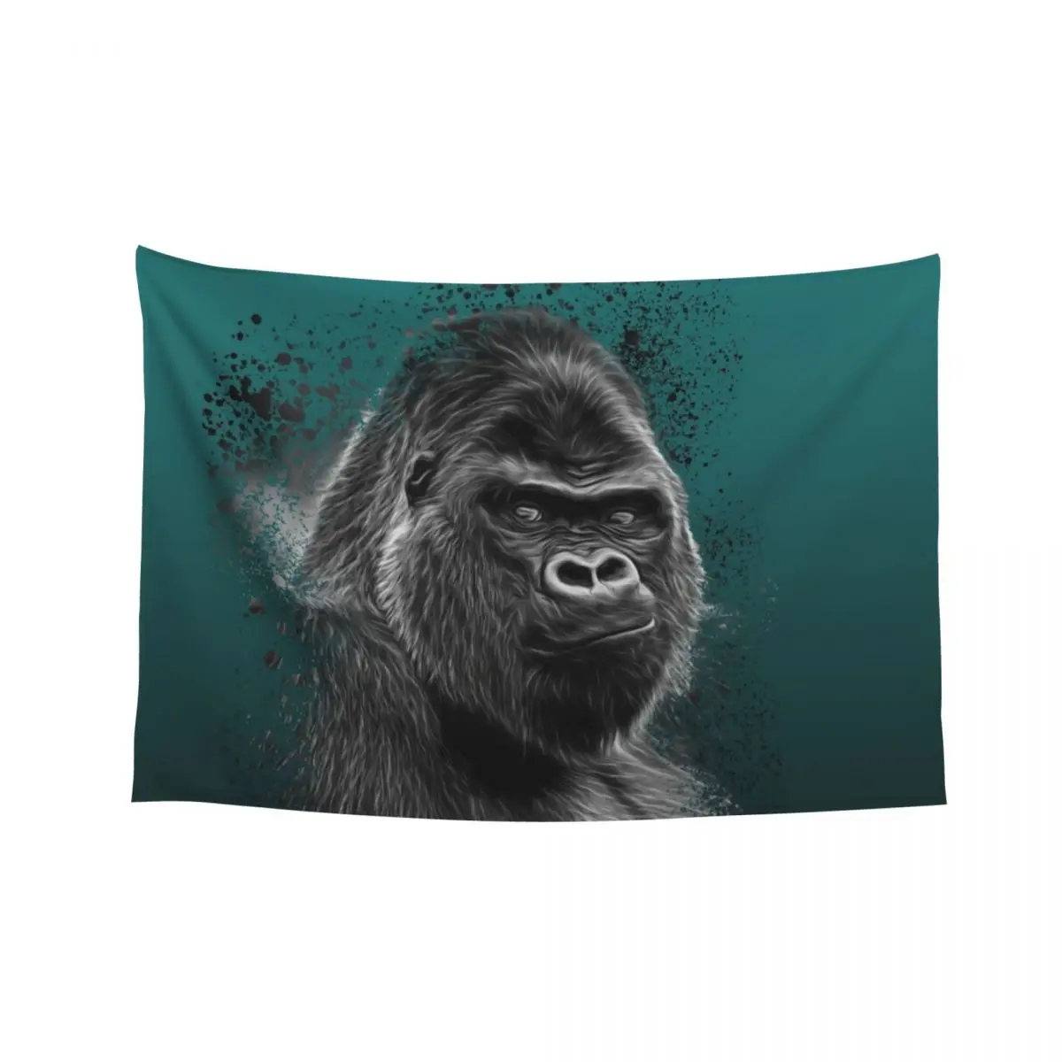 

Silverback Gorilla Portrait Tapestry Room Decor Korean Style Aesthetic Home Decor Outdoor Decor Tapestry