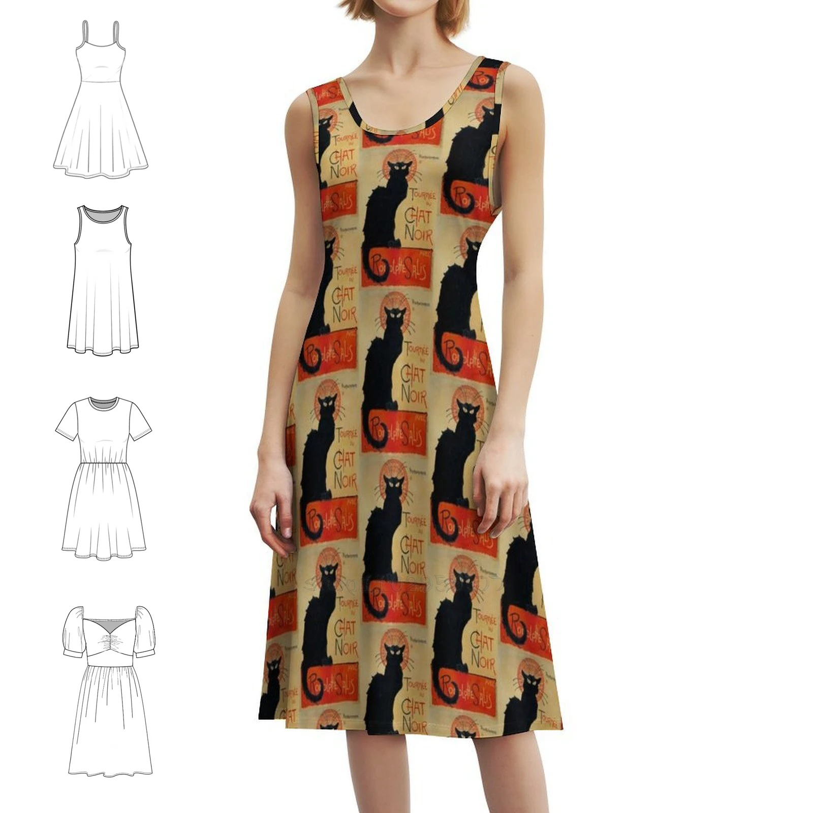 

Tournee Du Chat от Théophile Steinlen, винтажное французское женское уличное платье в стиле хип-хоп с графическим принтом, вечерние и клубная одежда, винтажная одежда