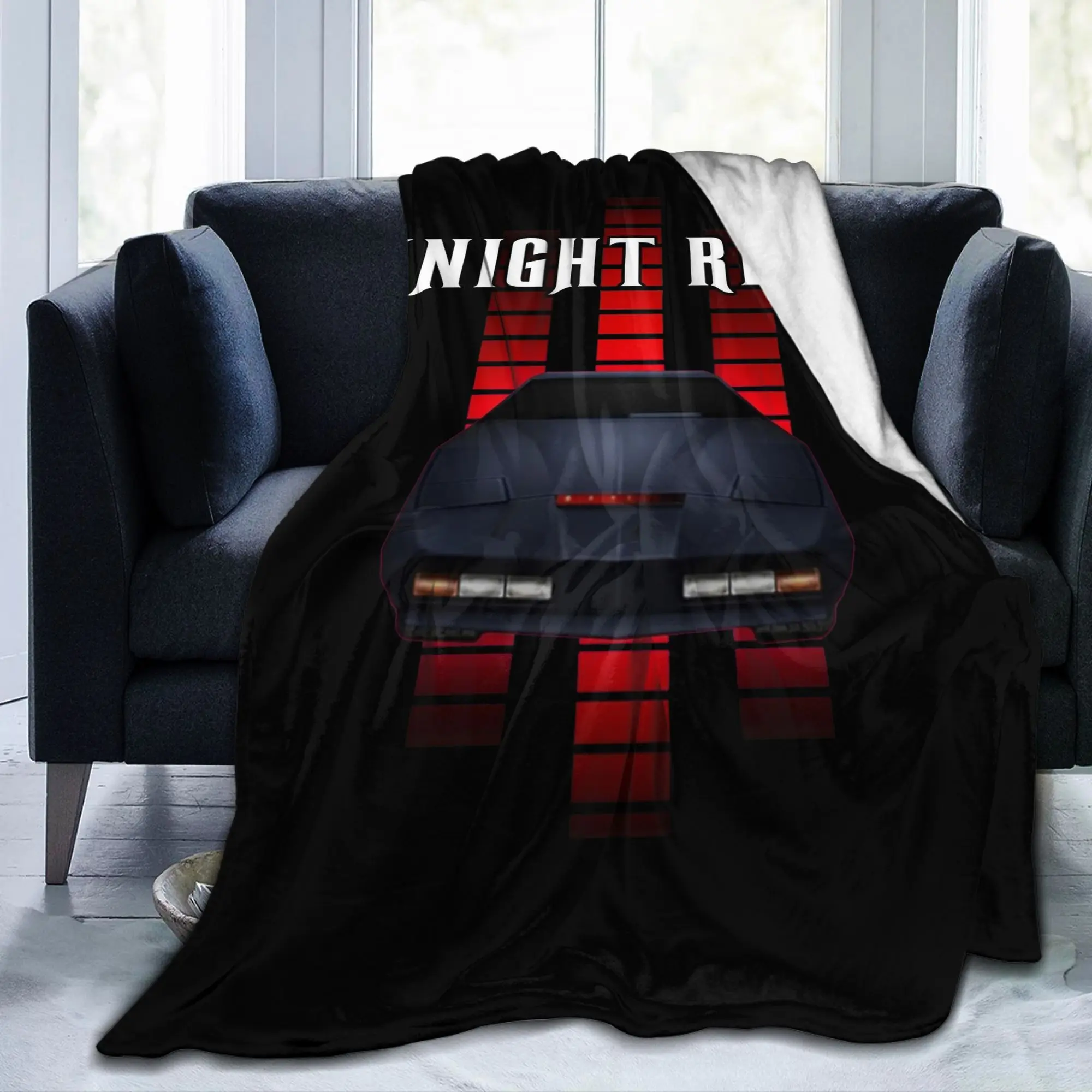 Knight Rider Supercar Blankets Coral Fleece Plush Spring Autumn KITT TV Show Multi-function Lightweight Throw Blanket for Office