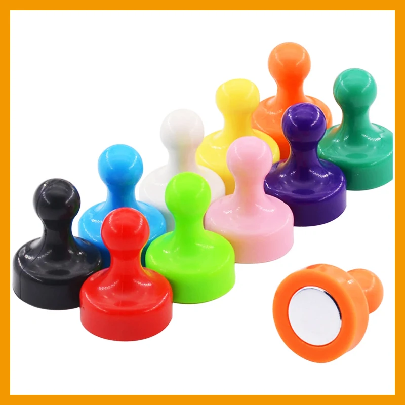 

29x38mm 5/10/15/20/25pcs Super Powerful Pushpins Thumbtack Magnets Neodymium Magnetic Push Pin Office Fridge Whiteboard Home