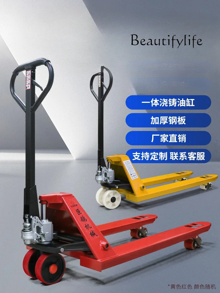 Land cattle manual hydraulic handling small lift truck hydraulic push trailer loading and unloading truck