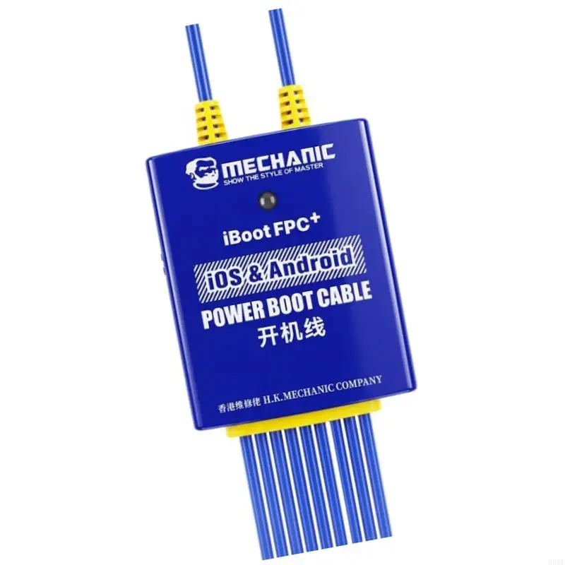 Phone Board Boot Cable Set for Repair Station Diagnosis, Reinforced Cable Exits and Flat Ribbon Layout for Direct Board Current
