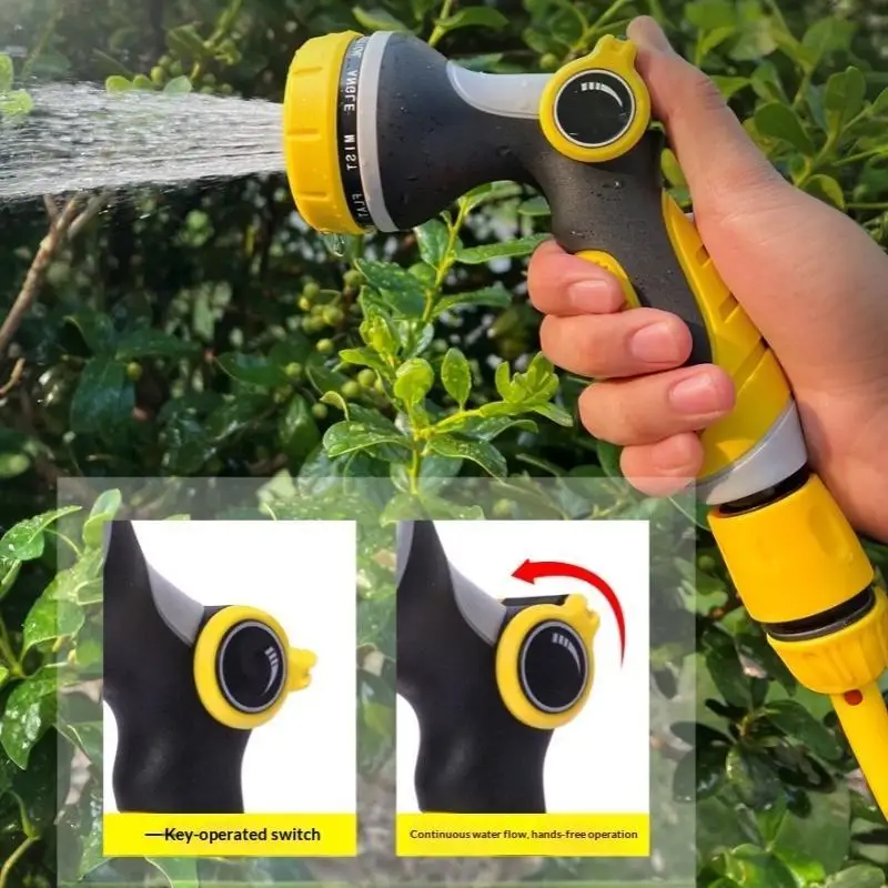 10 Modes Heavy Duty Leakproof Garden Hose Nozzle Sprayer High Pressure for Window Cleaning Car Wash