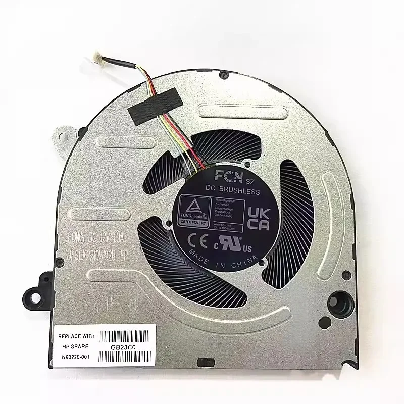 Laptop CPU Fan For HP Pavilion 16-ab TPN-W161 N63220-001 12V FAN