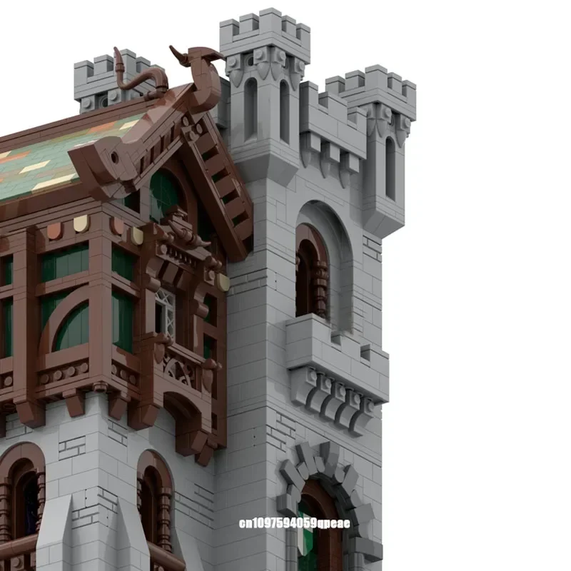 ใหม่ 4000 ชิ้น Moc ยุโรปยุคกลางสตรีทวิวไฮแลนด์แมนเนอร์รุ่นที่กำหนดเองปริศนา DIY ความคิดสร้างสรรค์ของเล่นเด็กของขวัญวันเกิด